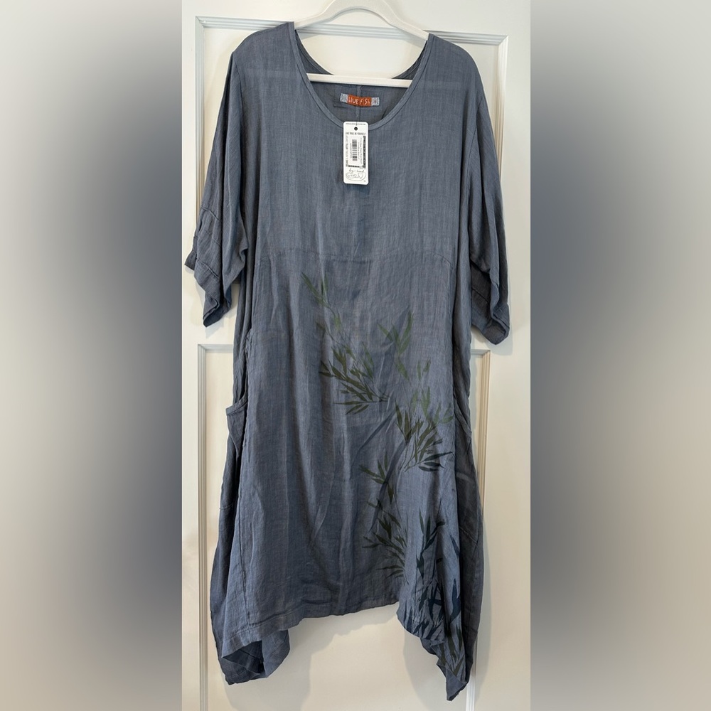Blue Fish Wave Dress in River Mist - NWT!